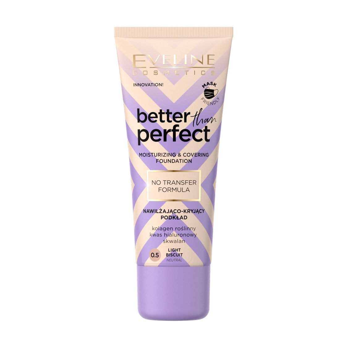 Зволожувальний тональний крем для обличчя Eveline Cosmetics Better Than Perfect Moisturising &amp; Covering Foundation, 0.5 Light Biscuit, 30 мл
