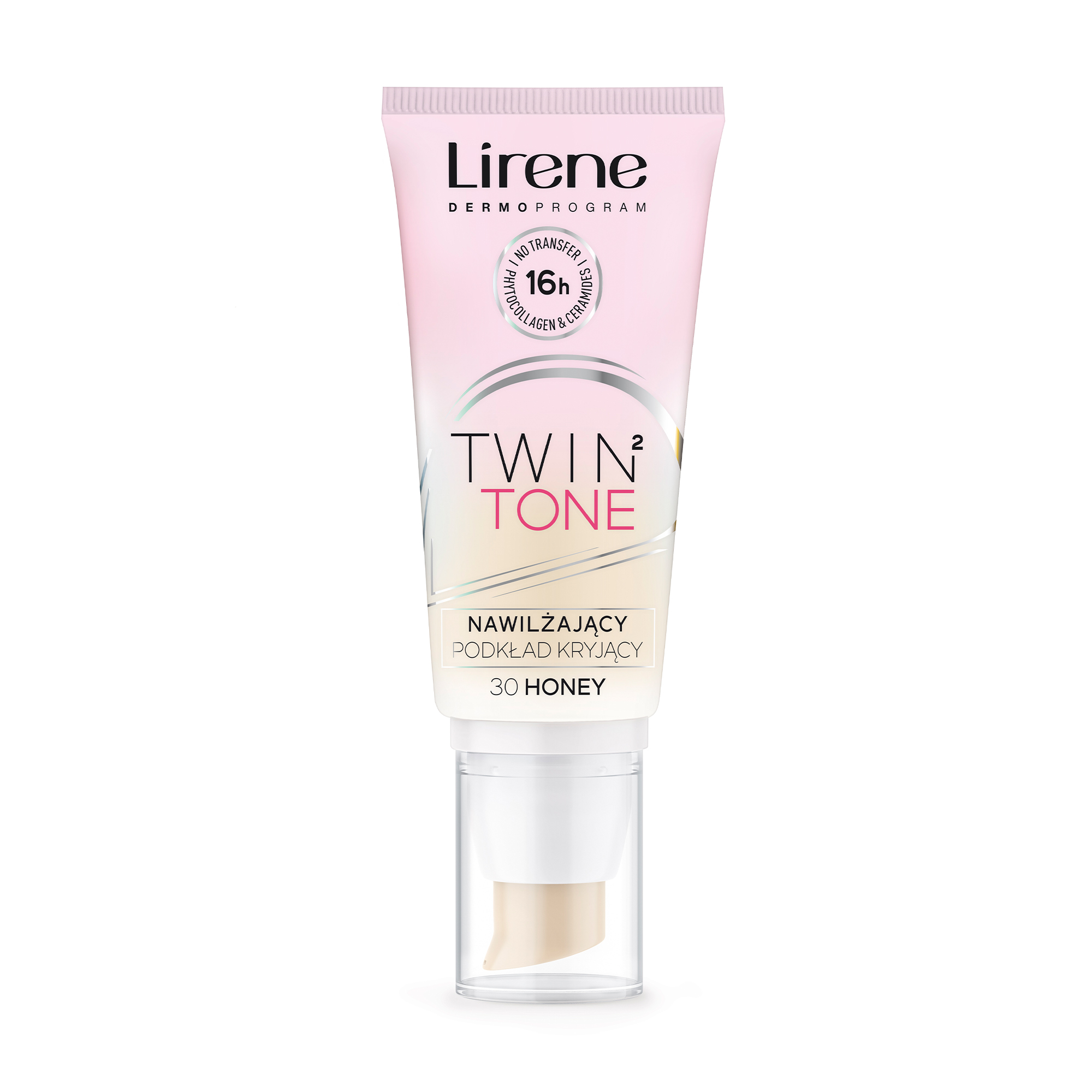 Зволожувальний тональний крем для обличчя Lirene Twin 2 Tone 30 Honey, 30 мл
